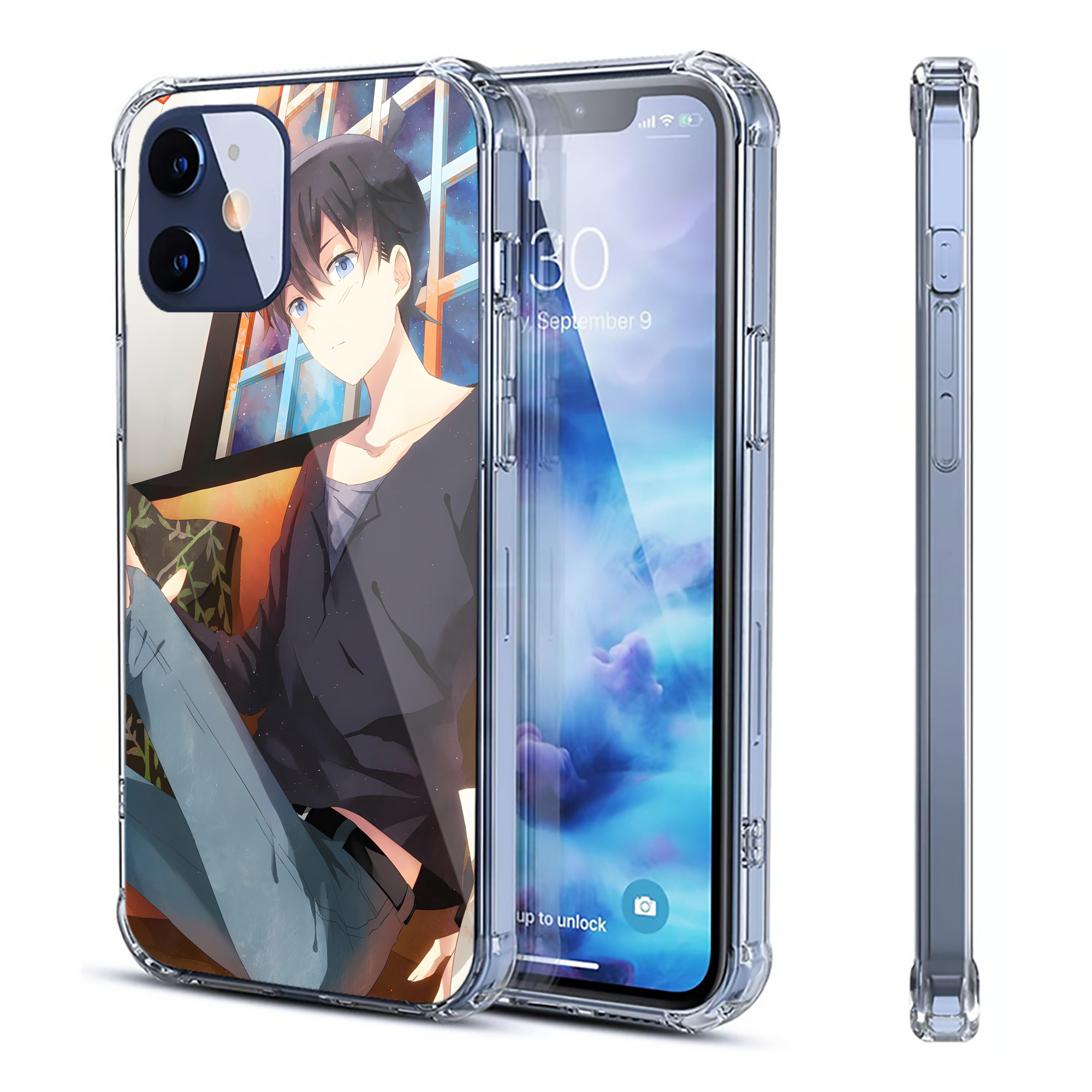 （画像用） 名探偵コナン Detective Conan 【iPhone 12シリーズ対応】透明スマホケース（クリアソフトケース）